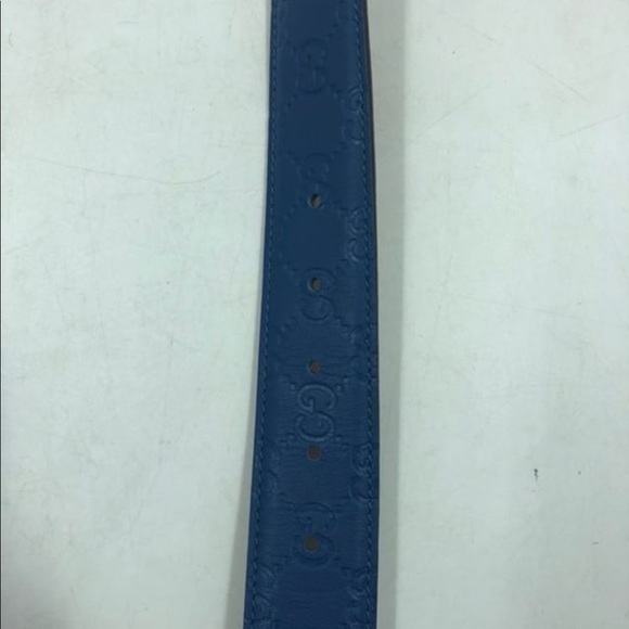 ??Authentic Blue Leather Gucci Belt?? main image 7